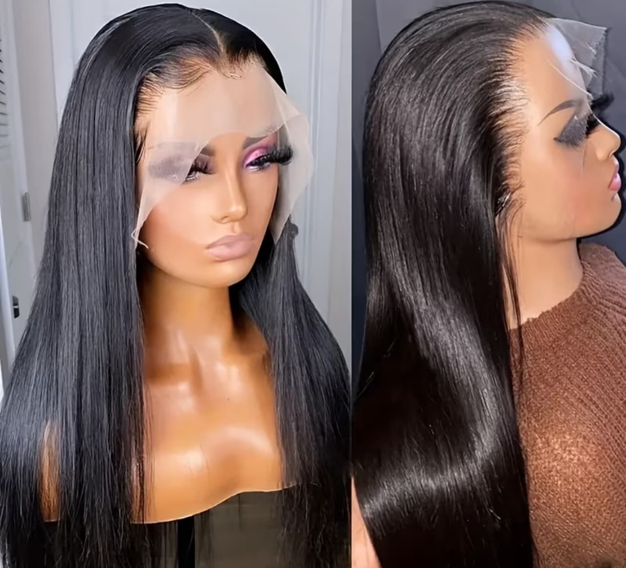 Silky Straight Long Lace Front Wig
